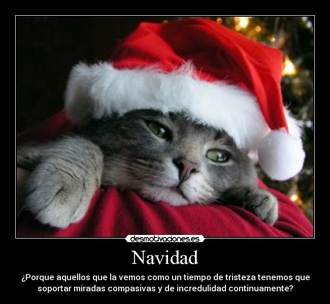 Navidad - ¿Porque aquellos que la vemos como un tiempo de tristeza tenemos que
soportar miradas compasivas y de incredulidad continuamente?