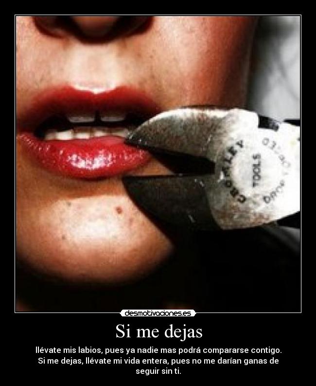 Si me dejas - 