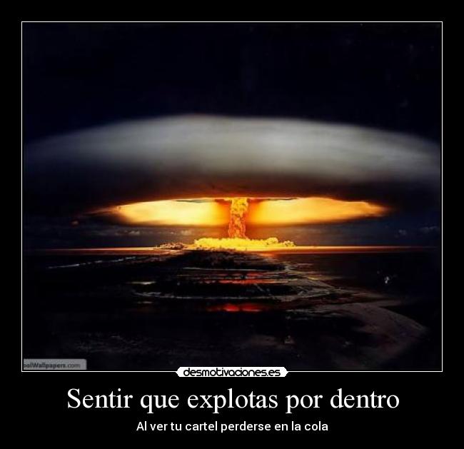 Sentir que explotas por dentro -