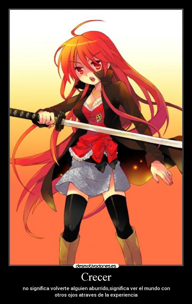 carteles anime shakugan shana shana crecida desmotivaciones