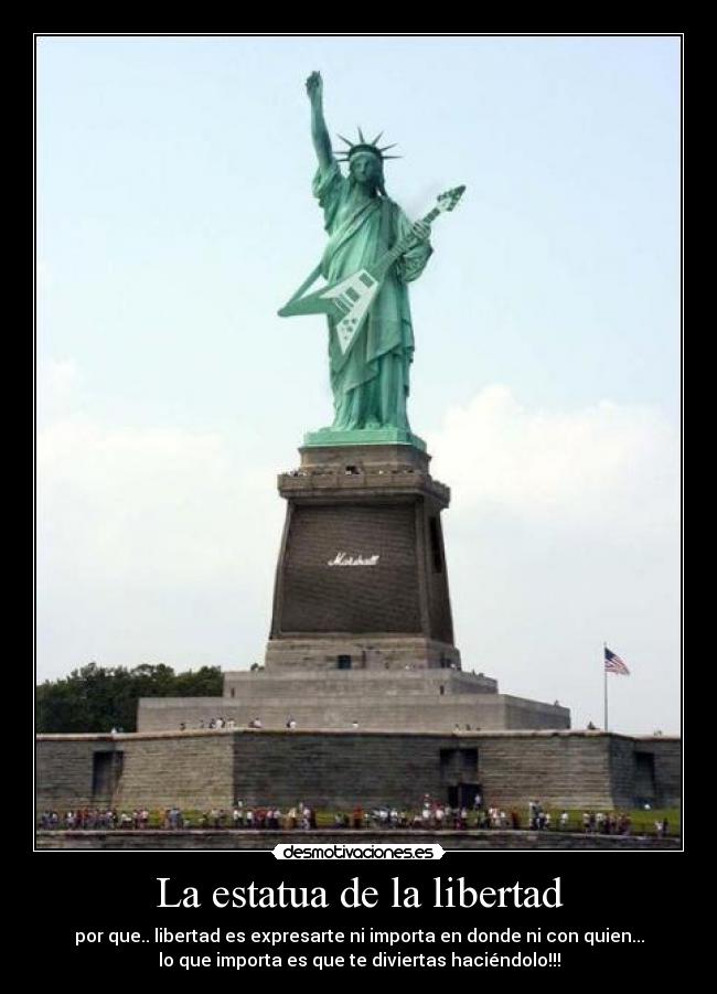 La estatua de la libertad -