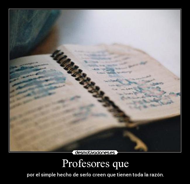 Profesores que - 