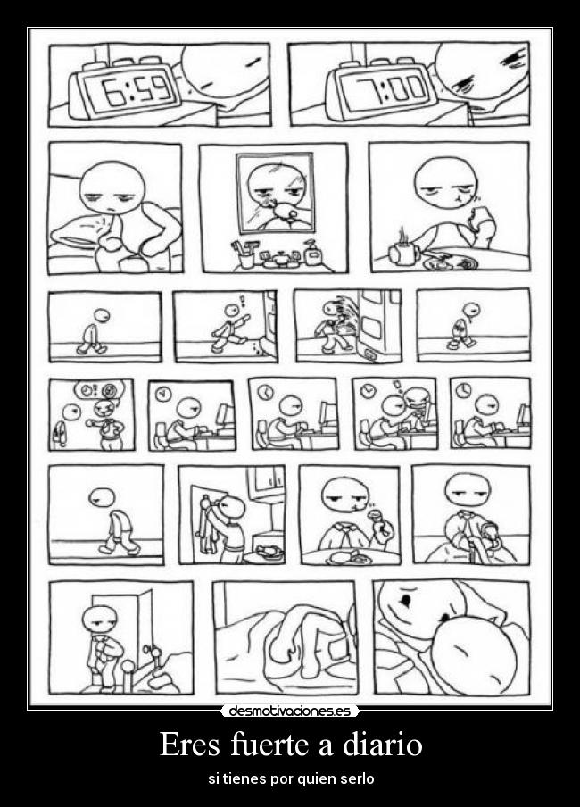 Eres fuerte a diario -