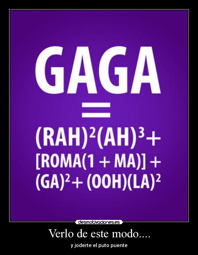 Verlo de este modo.... - 