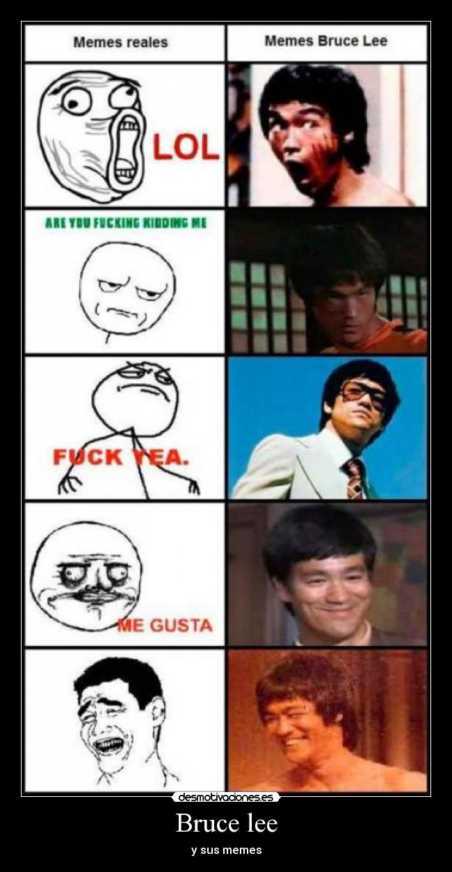carteles bruce lee desmotivaciones