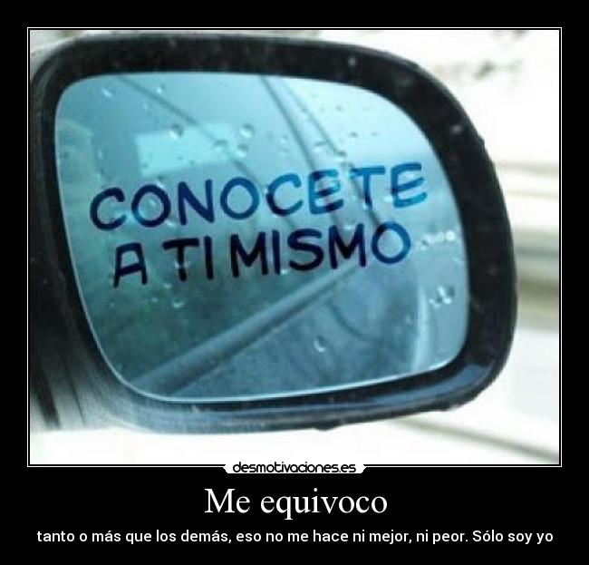Me equivoco -