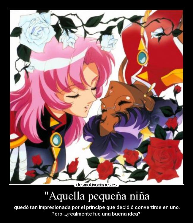 carteles nomiresaqui yuri utena tenjou anthy himemiya omg como gusta este anime comprendo utena owo desmotivaciones