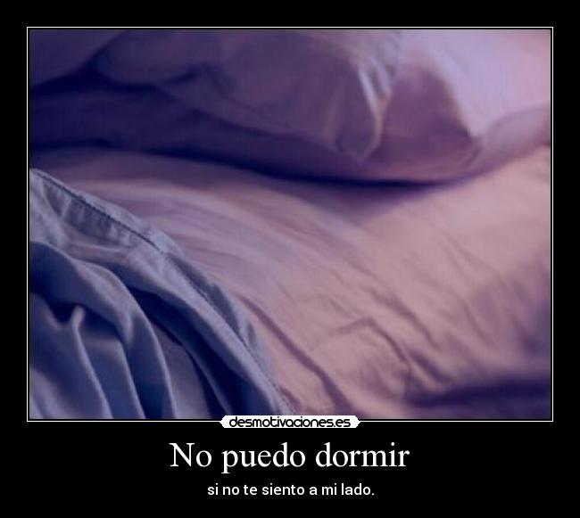 No puedo dormir - 