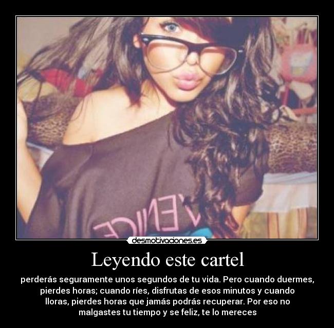 Leyendo este cartel - 