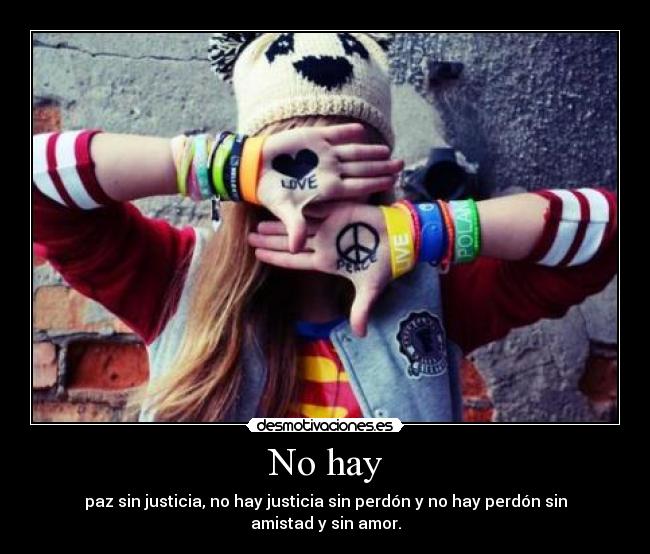 No hay -