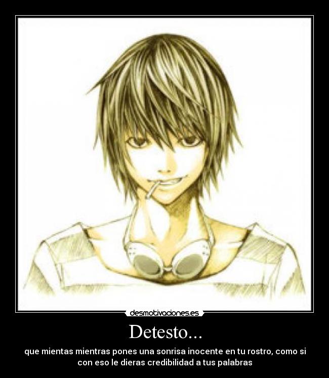 Detesto... -