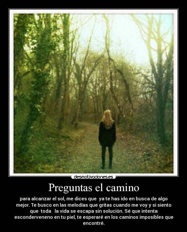 Preguntas el camino -