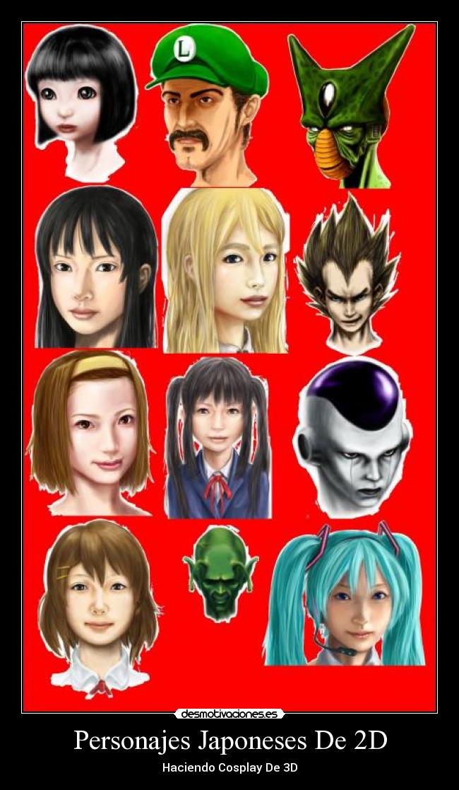 Personajes Japoneses De 2D -