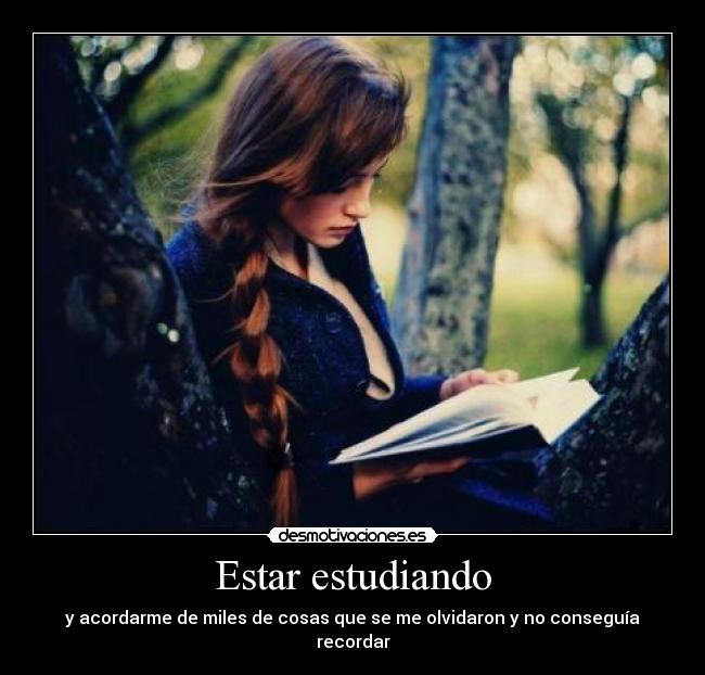 Estar estudiando - 