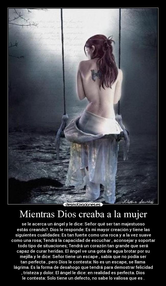 Mientras Dios creaba a la mujer -