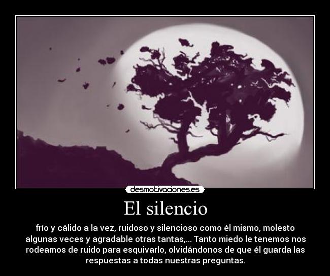 carteles silencio belleza del silencio desmotivaciones