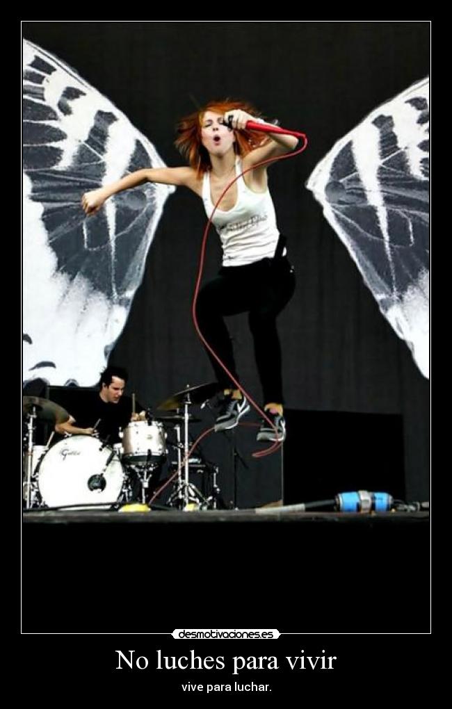 No luches para vivir -