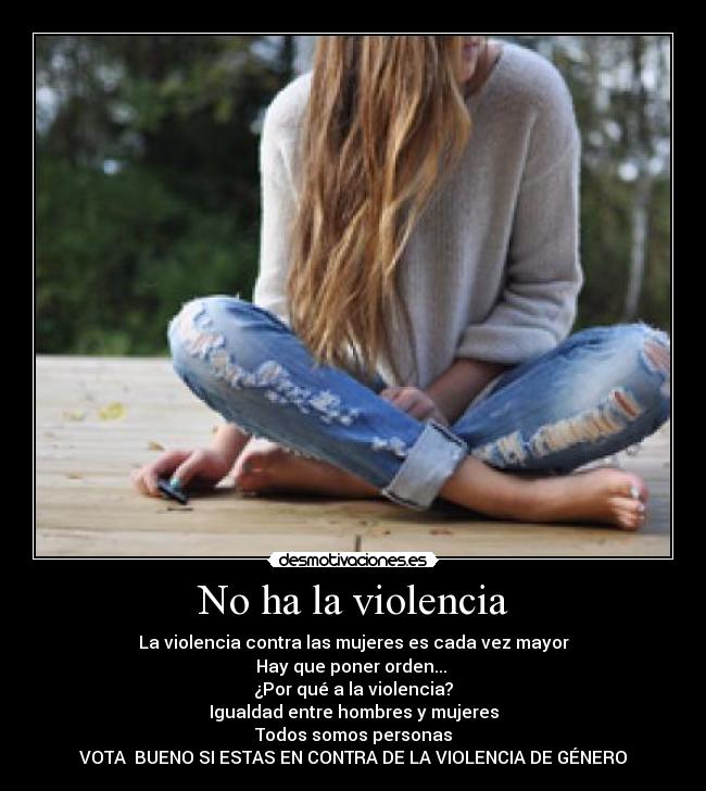 No ha la violencia -