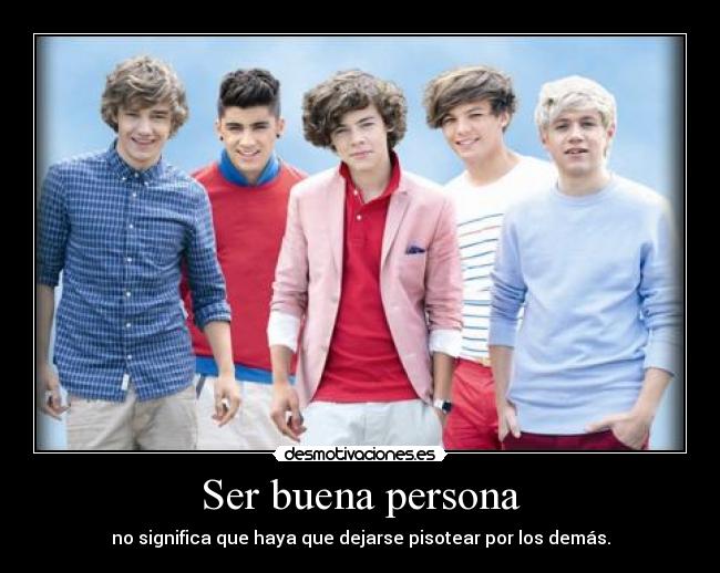 Ser buena persona -
