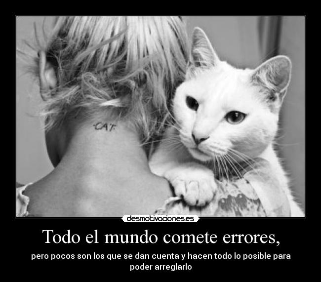 Todo el mundo comete errores, - 