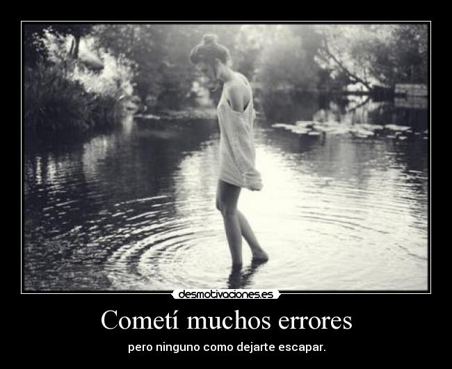 Cometí muchos errores - 