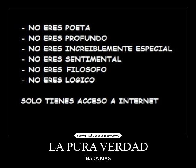 LA PURA VERDAD - NADA MAS