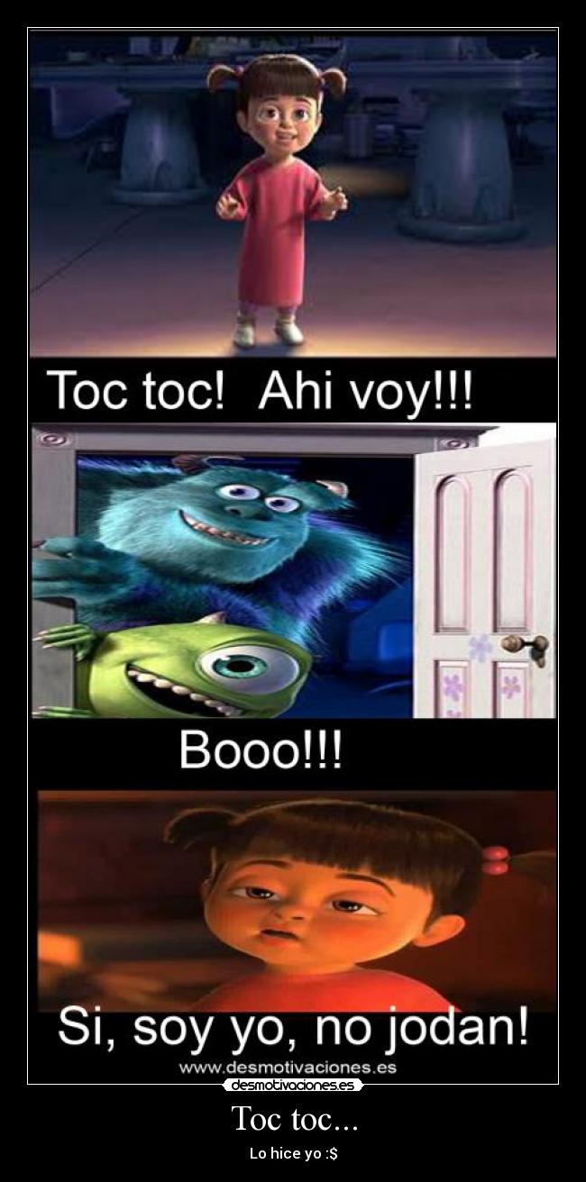 carteles boo joder miedo monsters inc desmotivaciones