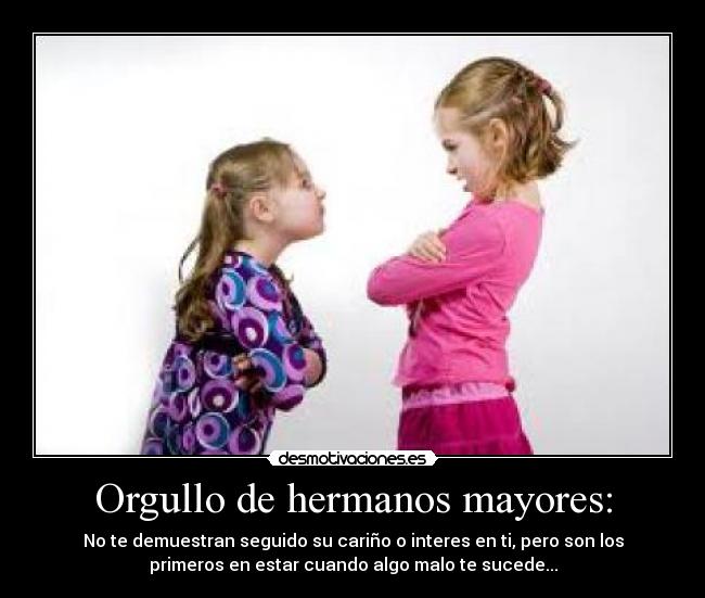 Orgullo de hermanos mayores: - 