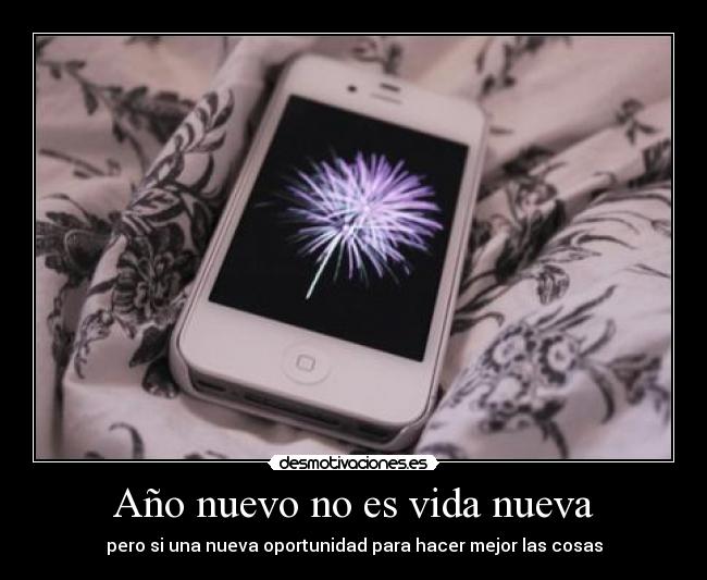 Año nuevo no es vida nueva -