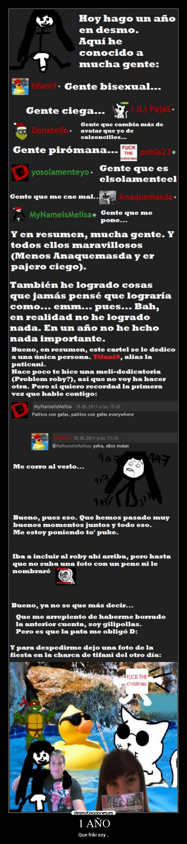 1 AÑO - Que friki soy...