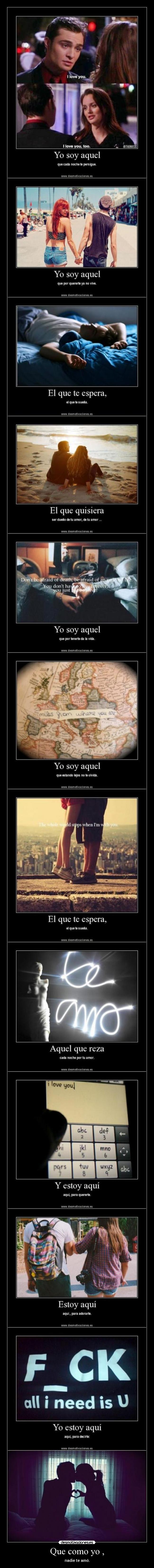 carteles soy aquel yaser raphael idolo bren amo ich liebe dich ewe desmotivaciones