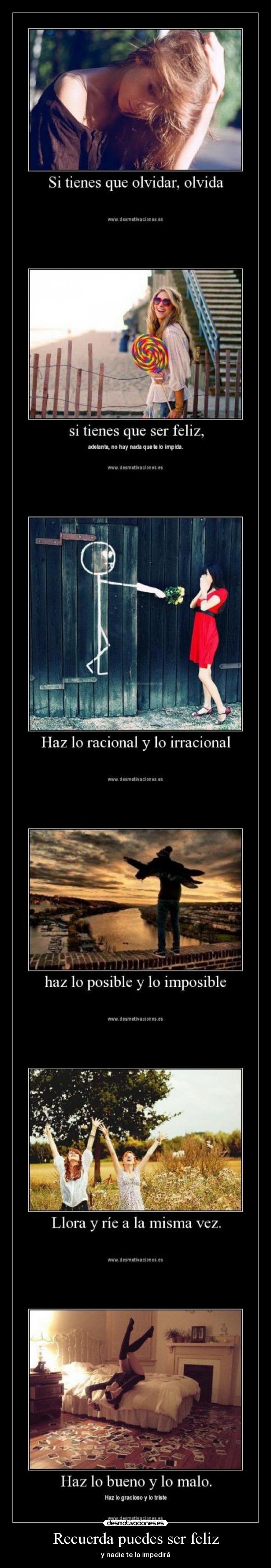 Recuerda puedes ser feliz -