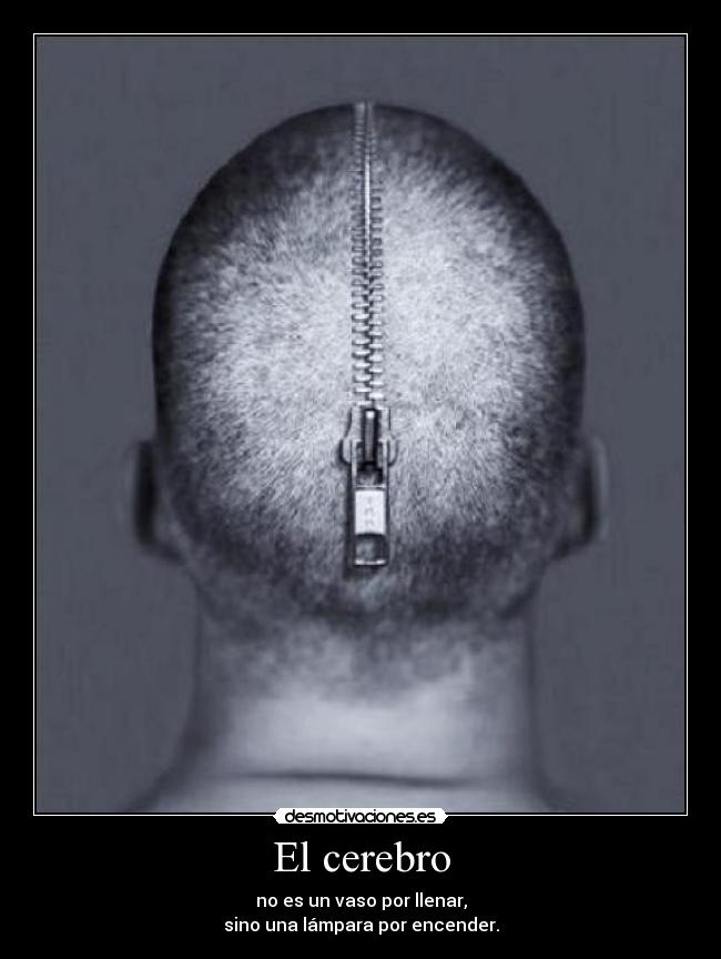 El cerebro - no es un vaso por llenar,
sino una lámpara por encender.