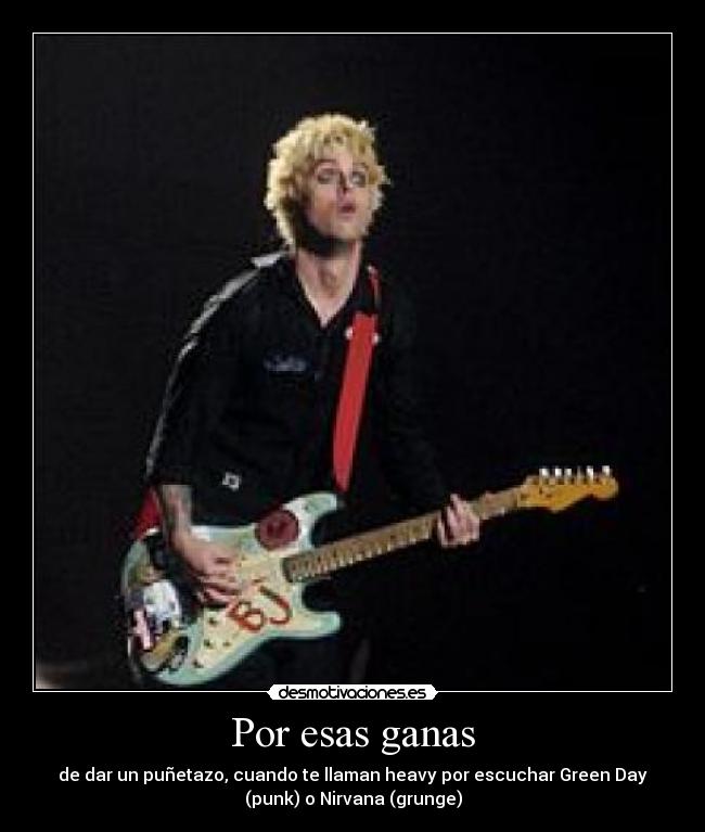 carteles green day nirvana desmotivaciones