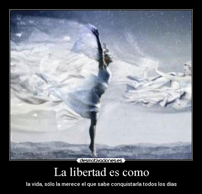 La libertad es como -
