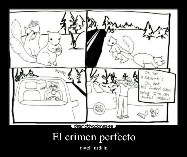 El crimen perfecto - nivel : ardilla