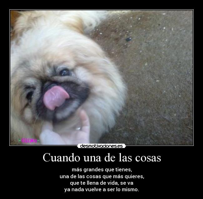 Cuando una de las cosas -