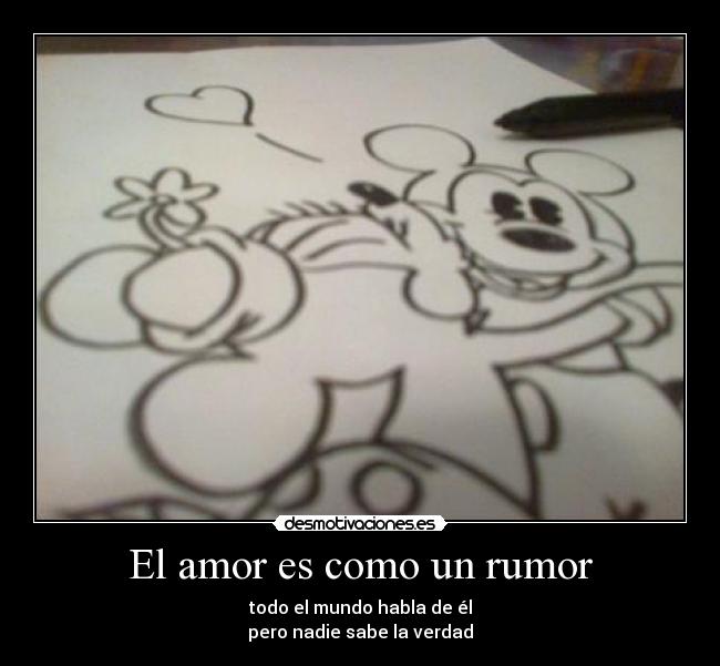 El amor es como un rumor -