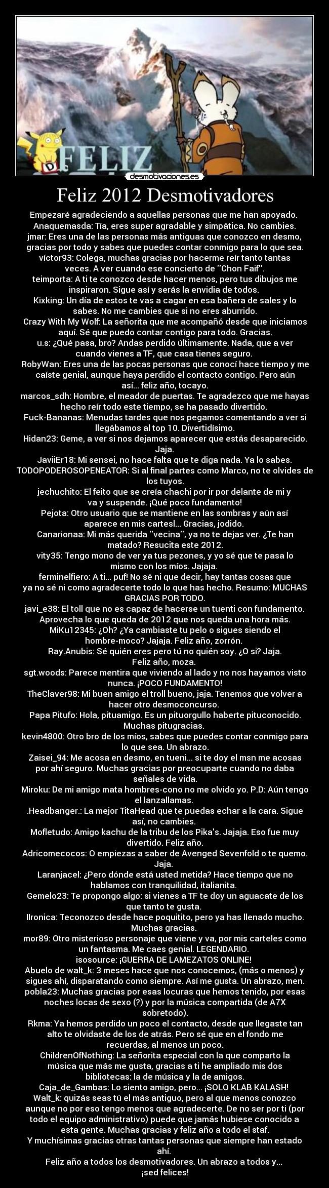 Feliz 2012 Desmotivadores -