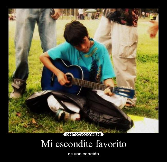 Mi escondite favorito - es una canción.