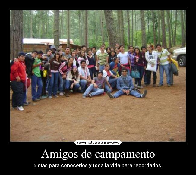 Amigos de campamento -