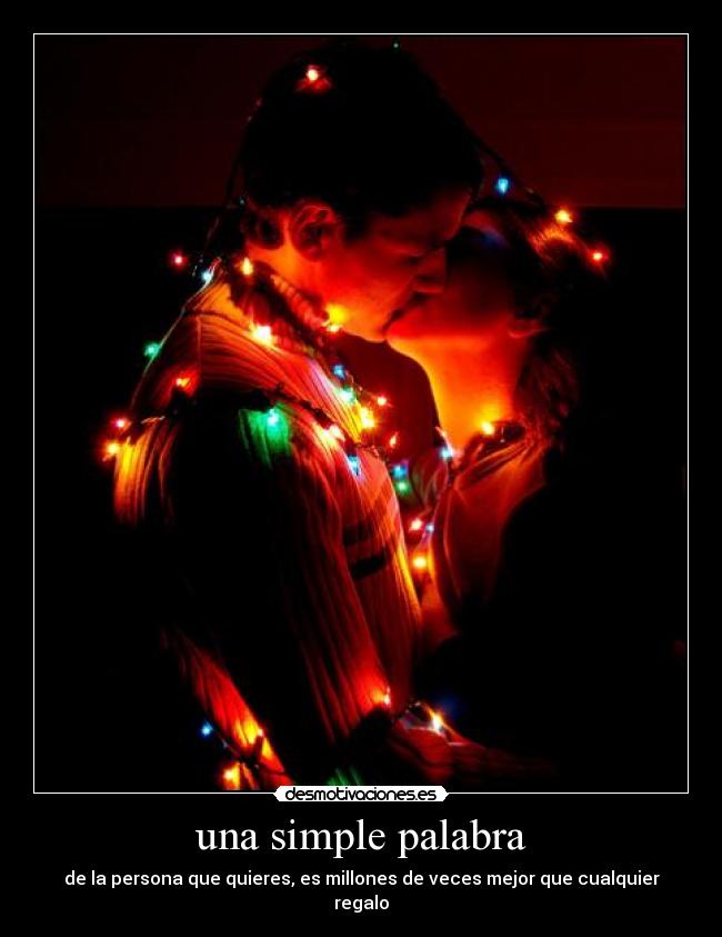 una simple palabra -