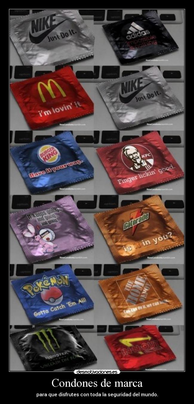 Condones de marca -