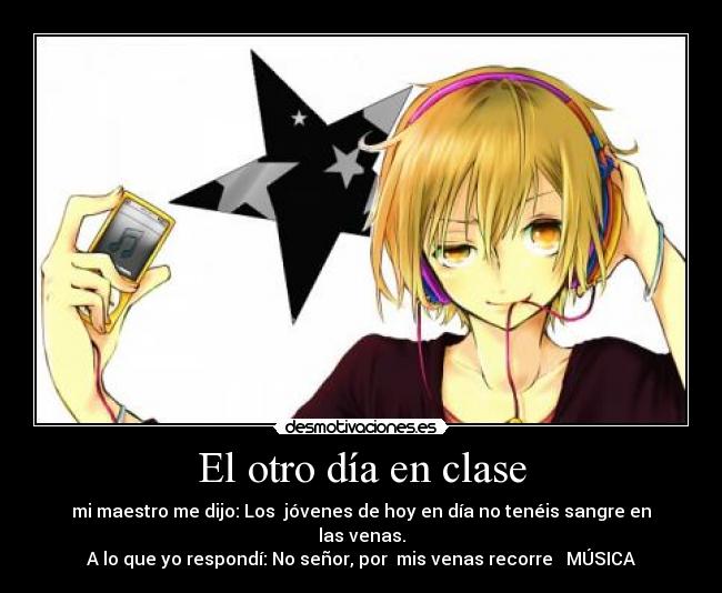 carteles clase sangre profesor musica desmotivaciones