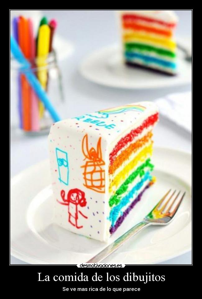 La comida de los dibujitos -