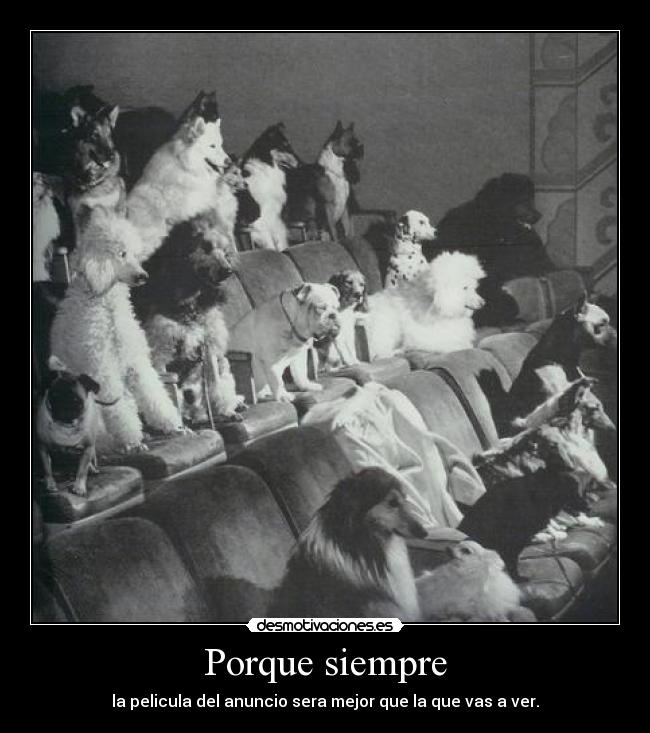 Porque siempre - la pelicula del anuncio sera mejor que la que vas a ver.