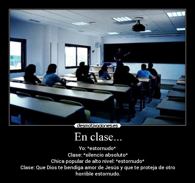 En clase... -