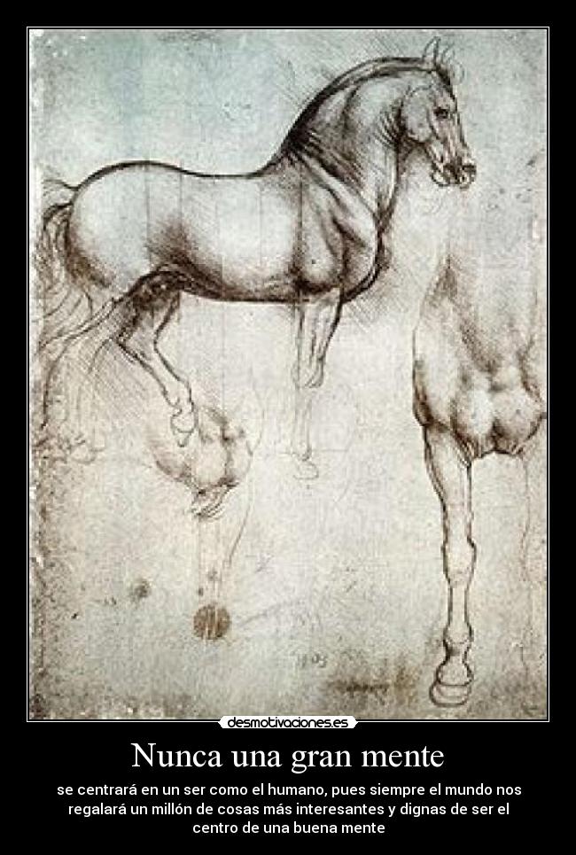 Nunca una gran mente -