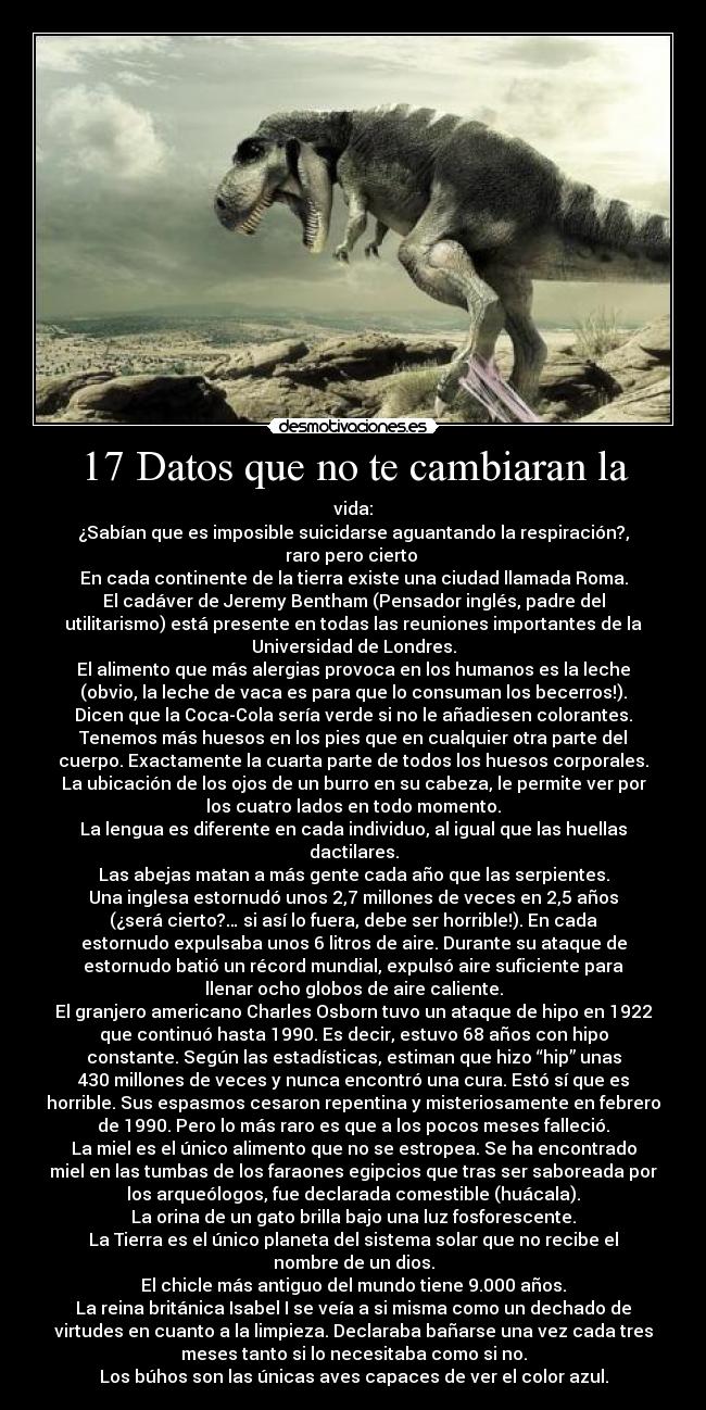 carteles datos que cambiaran vida desmotivaciones