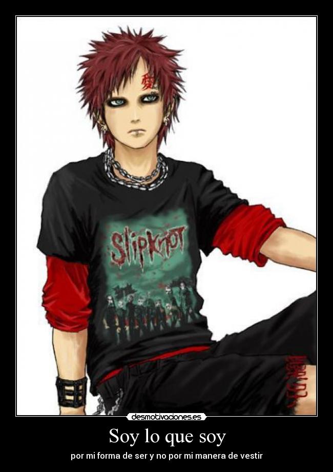 carteles anime otaku manga naruto gaara metal desmotivaciones